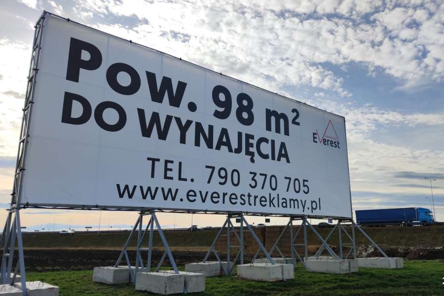 Powierzchnie reklamowe - AOW Bielany Do wynajęcia Everest Reklamy