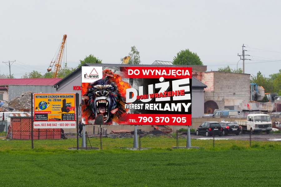 Powierzchnie reklamowe - Strzegom Everest Reklamy lato