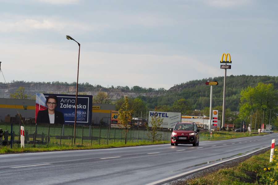 Powierzchnie reklamowe - Strzegom>Wrocław Eurowybory 2019