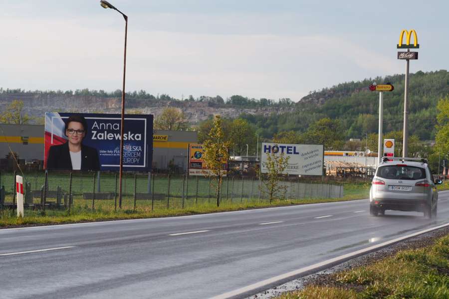 Powierzchnie reklamowe - Strzegom>Wrocław Everest Reklamy Eurowybory 2019 Zal.