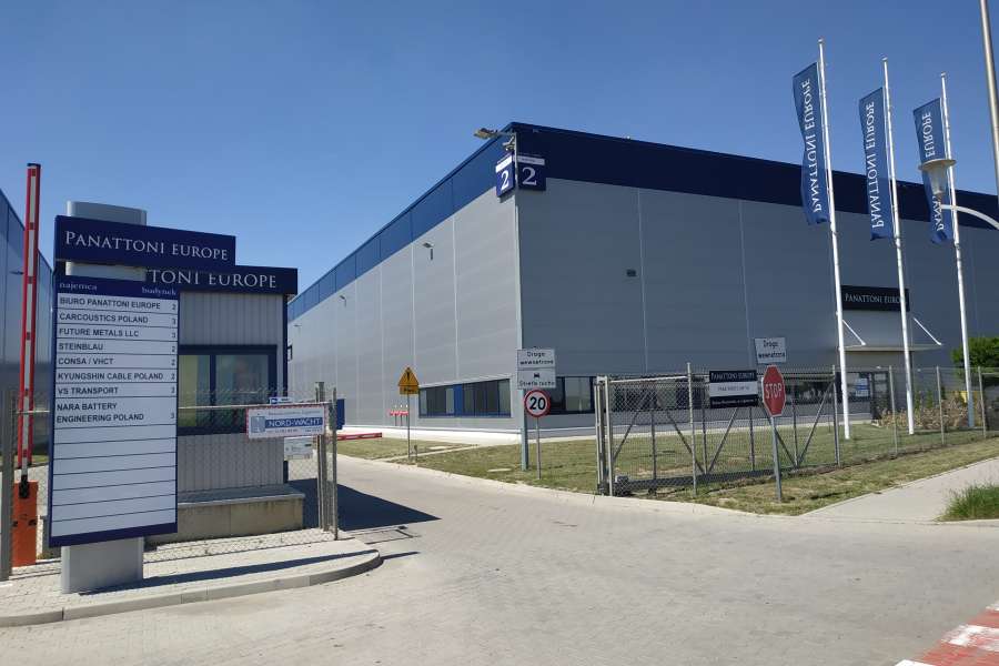 Reklama Świetlna - totem informacyjny 4m Panattoni Europe Bielany Wrocławskie