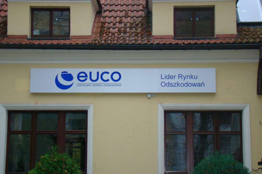 Kasetony reklamowe - kaseton z dibondu EUCO