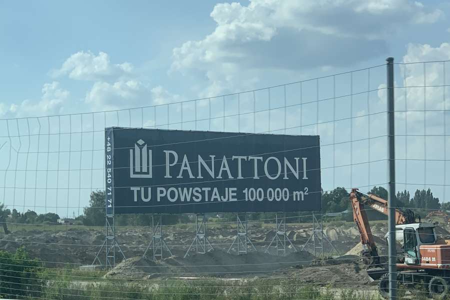 Galeria Everest - konstrukcja reklamowa 20x6m Panattoni Grodzisk