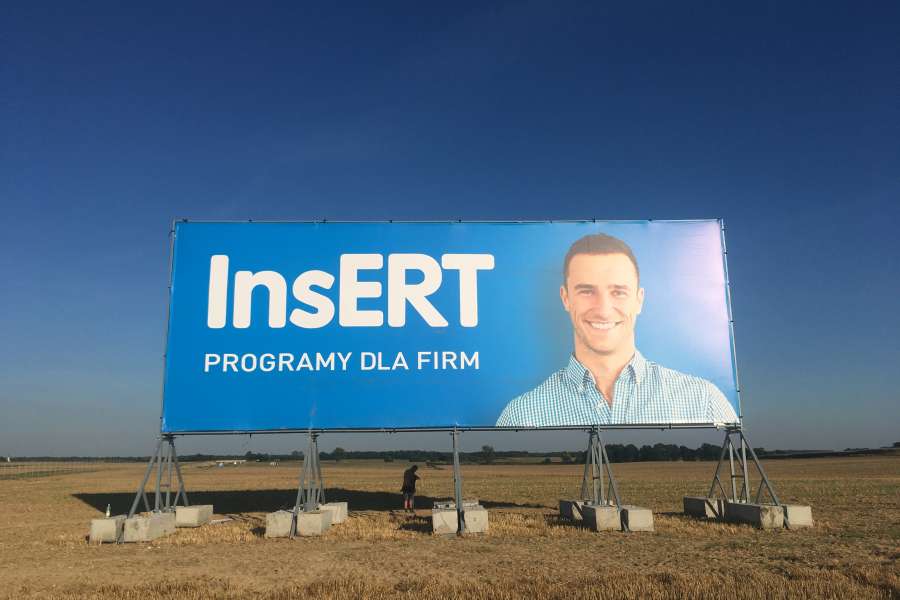 Powierzchnie reklamowe - A4 Kostomłoty, Paździorno>Wrocław Insert