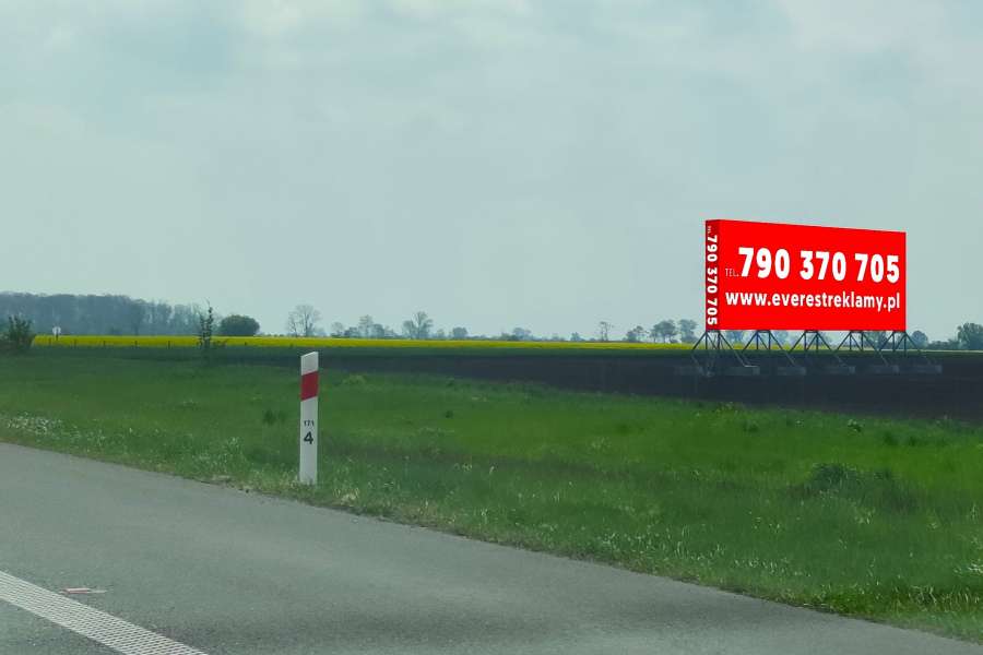 Powierzchnie reklamowe - A4 Piskorzów, kierunek Katowice