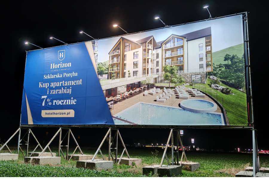 Powierzchnie reklamowe - Kostomłoty Horizon noc