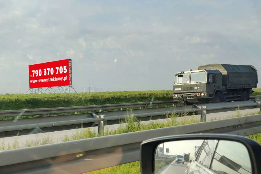 Powierzchnie reklamowe - A4 Kąty Wrocławskie, kierunek Legnica, wiz 1